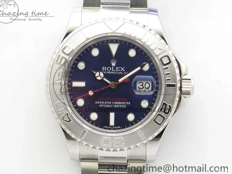 MiroTime 0510 Yacht-Master 116622 SS Bp Maker Best Edition Blue Dial on SS Bracelet SA Bright 2996